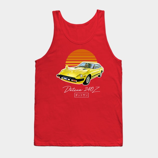 Datsun 240Z Retro Design #2 Tank Top by DankFutura